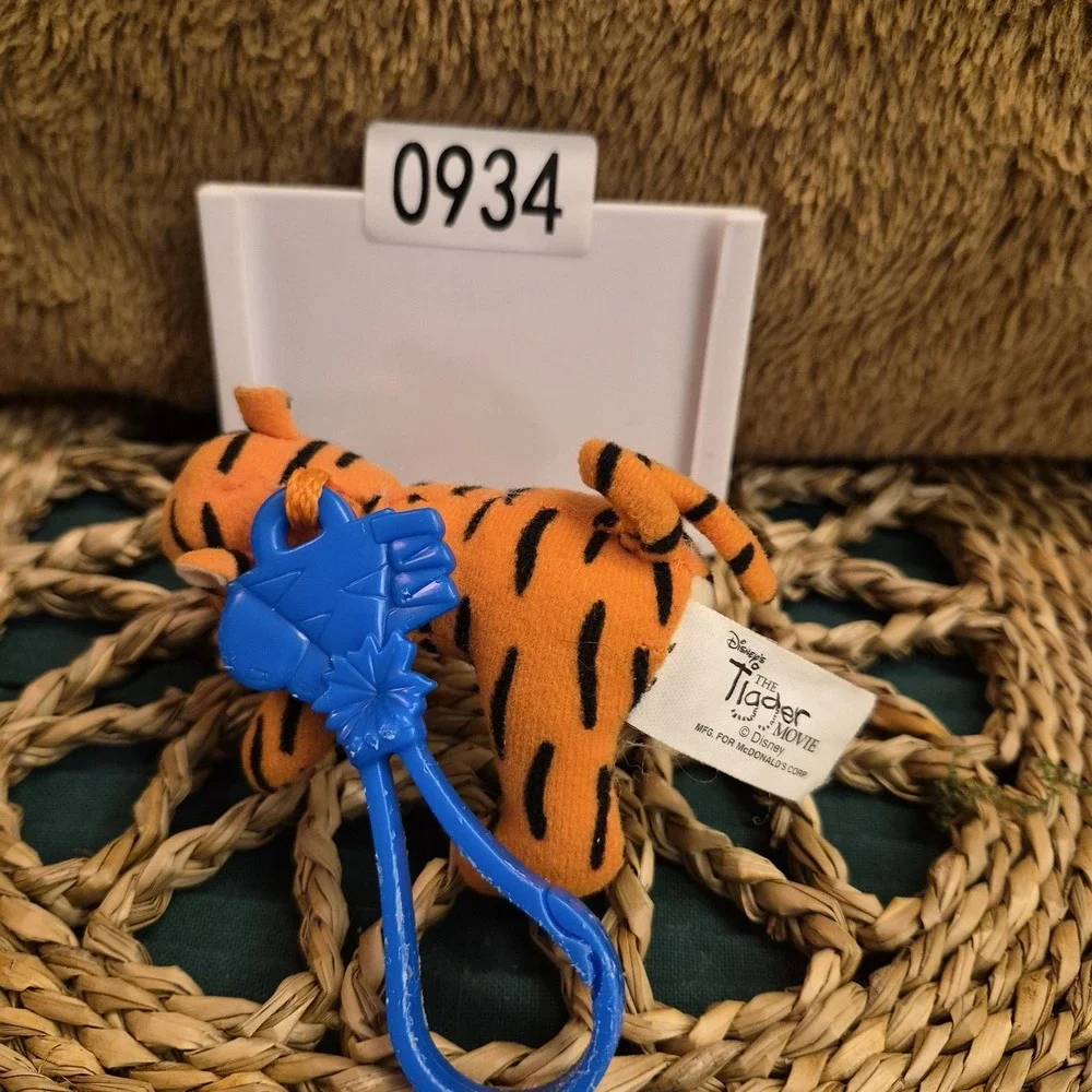 ✅Disney Tigger Movie McDonald's Winnie the Pooh Plush Keychain Clip#️⃣0934